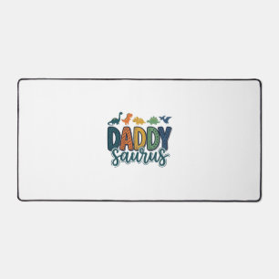 Daddy Saurus Süßer Dinosaurier-Vater-Vektor-Design Schreibtischunterlage