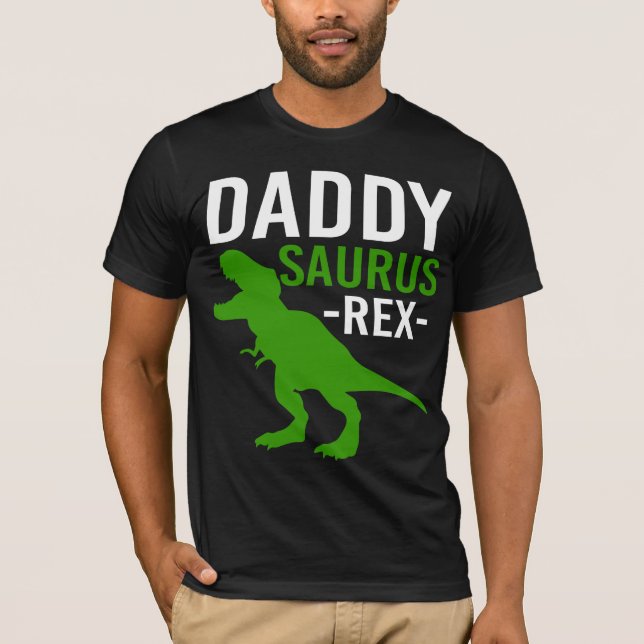 Daddy Saurus T-Rex T-Shirt (Vorderseite)
