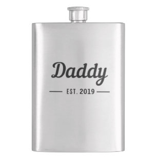 Daddy seit Text Flachmann