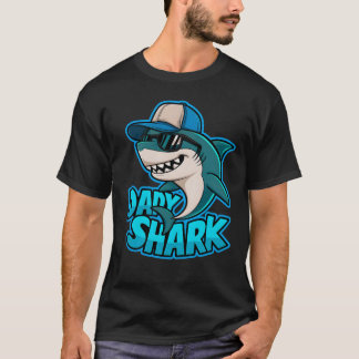 Daddy Shark Cool Vater Vibes T - Shirt