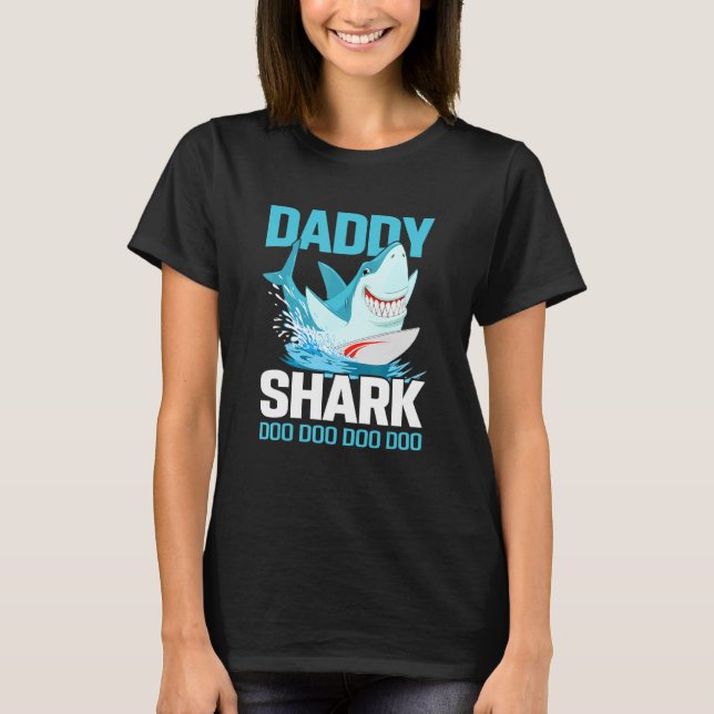 Daddy Shark Doo Doo Doo zum Vater T-Shirt (Vorderseite)