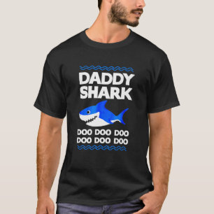 Daddy Shark Doo Doo Funny Family Matching Vater T-Shirt