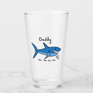 Daddy Shark Glas