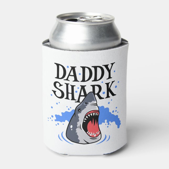 Daddy Shark - Great White Dosenkühler (Kanne Vorderseite)