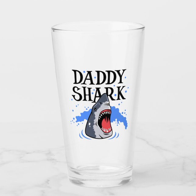 Daddy Shark - Great White Glas (Vorderseite)