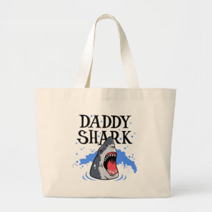 Daddy Shark - Great White Jumbo Stoffbeutel