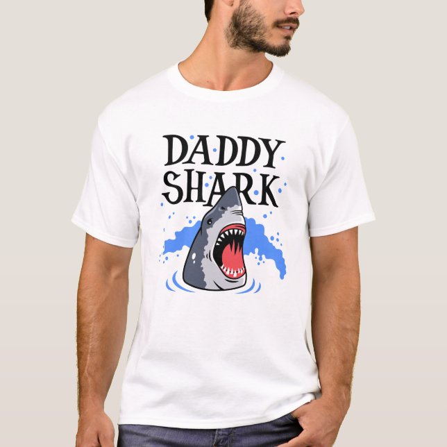 Daddy Shark - Great White T-Shirt (Vorderseite)