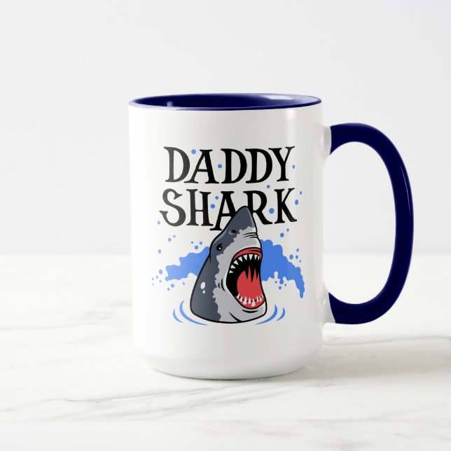 Daddy Shark - Great White Tasse (Rechts)