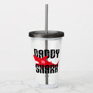 Daddy Shark hat Graphic getragen Acryltrinkbecher