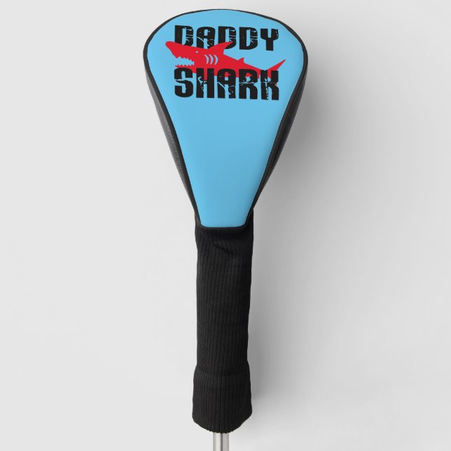 Daddy Shark hat Graphic getragen Golf Headcover (Vorderseite)