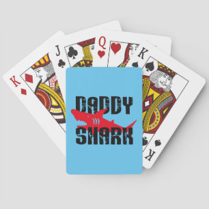 Daddy Shark hat Graphic getragen Spielkarten