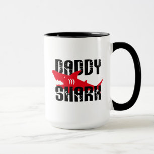 Daddy Shark hat Graphic getragen Tasse