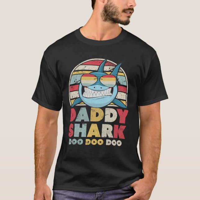 Daddy Shark Shirt, Geschenk für Vater T - Shirt (Vorderseite)
