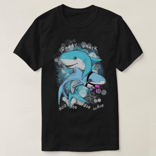 Daddy Shark T-Shirt (Design vorne)
