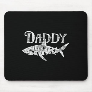 Daddy Shark T Shirt Vathers Day gibt Familienmatte Mousepad