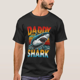 Daddy Shark Vatertag Familie Passende Outfit fo T-Shirt