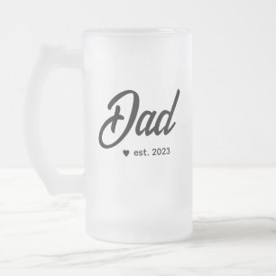 Daddy Simple Lettern VATER Mattglas Bierglas
