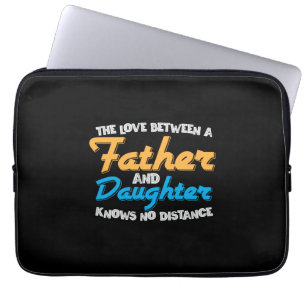 Daddy spendet die Liebe zwischen Vater und Tochter Laptopschutzhülle