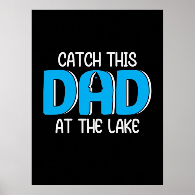 Daddy spendet diesen Vater am See Poster (Vorne)