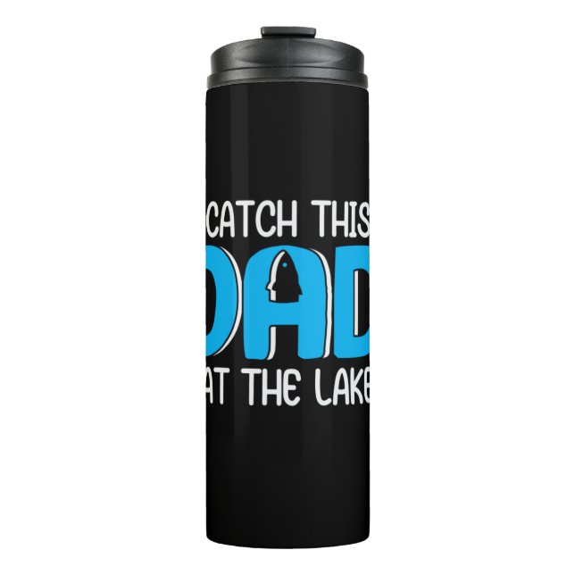 Daddy spendet diesen Vater am See Thermosbecher (Vorderseite)