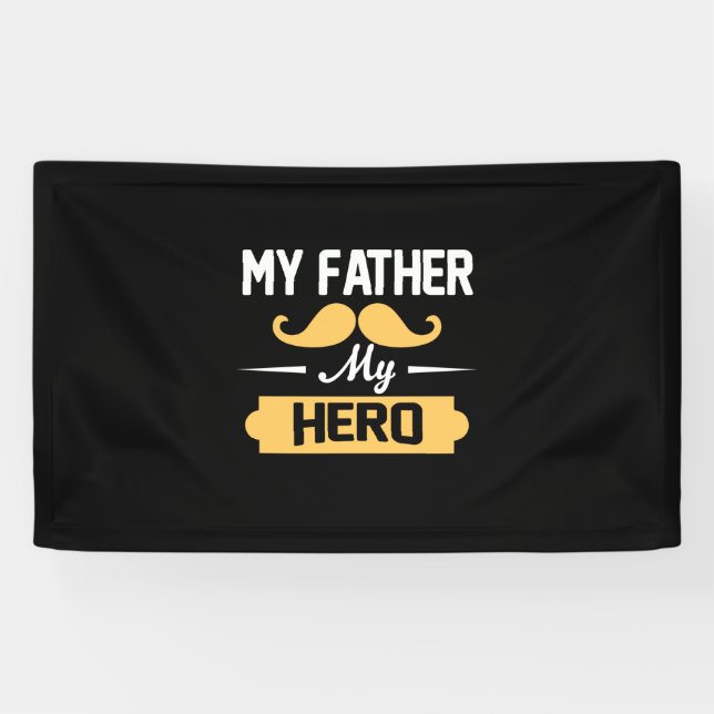 Daddy spendet meinem Vater meinen Helden Banner (Horizontal)