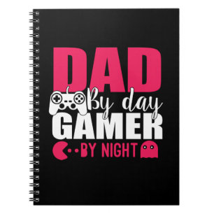 Daddy spendet Vater by Day Gamer by Night Notizblock