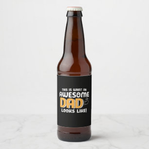 Daddy spendet, wie ein Phantastischer Vater aussie Bierflaschenetikett