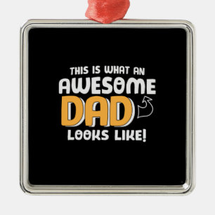 Daddy spendet, wie ein Phantastischer Vater aussie Ornament Aus Metall
