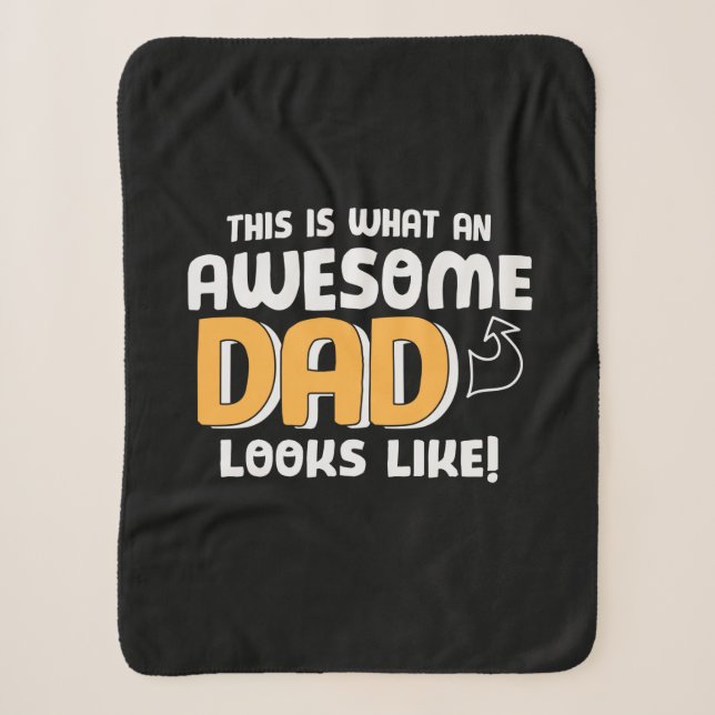 Daddy spendet, wie ein Phantastischer Vater aussie Sherpadecke (Vorderseite)