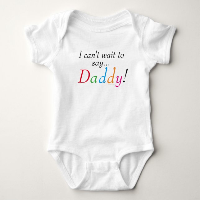 Daddy Sprichwort Fun Säugling Shirt (Vorderseite)