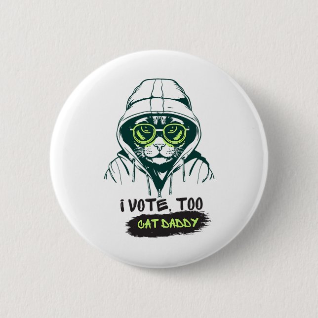 Daddy stimmt für Kamala Harris für Präsident Elect Button (Vorderseite)