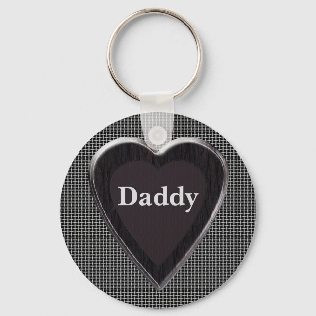 Daddy Stole My Heart Keychain Schlüsselanhänger (Vorderseite)