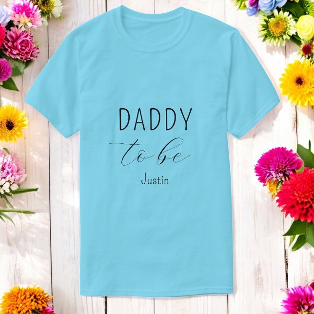 Daddy to Be Baby Shower Blue T - Shirt (Von Creator hochgeladen)