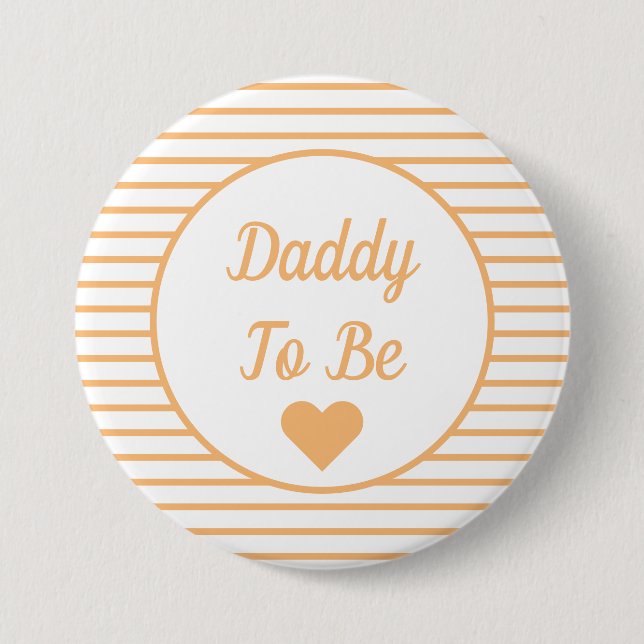 Daddy to be Baby Shower Button (Vorderseite)