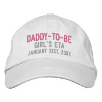 Daddy-to-be Custom Due Date in Pink und Gray