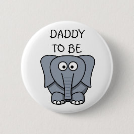 Daddy to be Zebra Baby Shooter Button