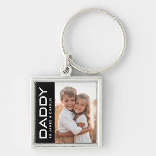 Daddy to kids benennt Foto Black Vthers Day Schlüsselanhänger