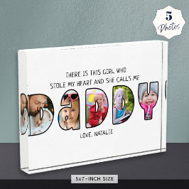 DADDY-Tochter-Sprichwort 5 FotoCollage Fotoblock