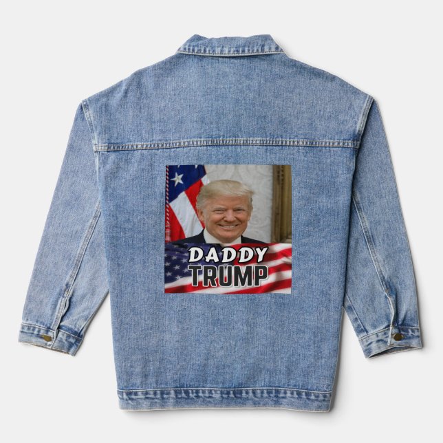 Daddy Trump Jeansjacke (Rückseite)