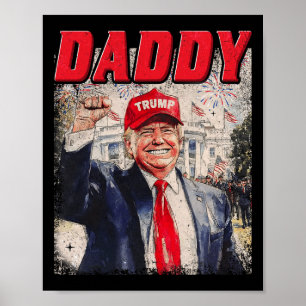 Daddy Trump Lustiges Shirt - Daddy Trump Vintage 1 Poster