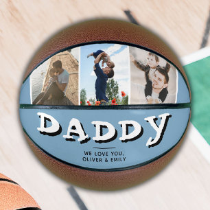 Daddy Vater Familie 3 Foto-Collage Andenken Basketball