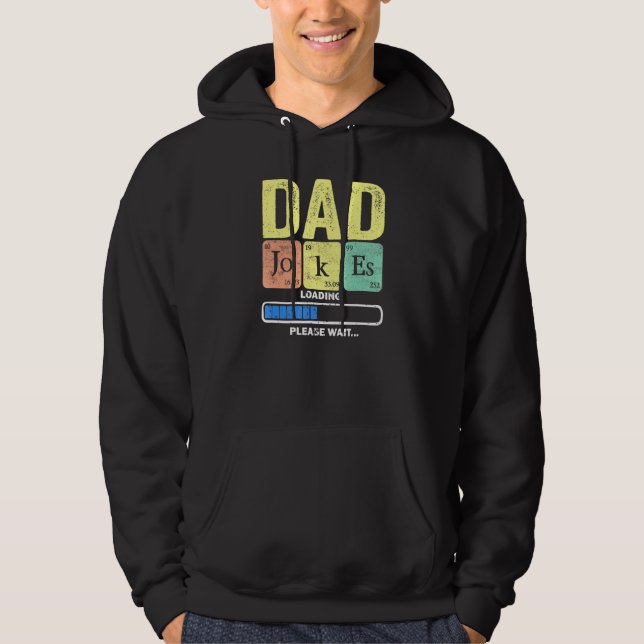 Daddy Vater Jokes Loading regelmäßig 2 Hoodie (Vorderseite)