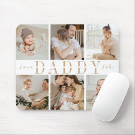 "Daddy" Vatertag Kinder Foto Collage Mouse Pad Mousepad