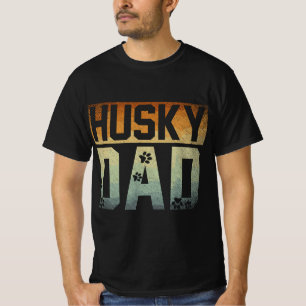 Daddy Vathers Day Pet Husky Vater Dog Lover Sibiri T-Shirt