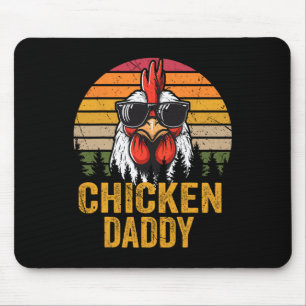 Daddy Vintag Rooster For Vater Bauer Vathage Day Mousepad