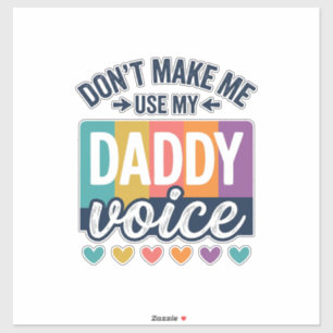 Daddy Voice Vintage Pride Shirt Design_1 Aufkleber