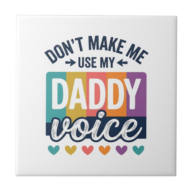 Daddy Voice Vintage Pride Shirt Design_1 Fliese (Vorderseite)