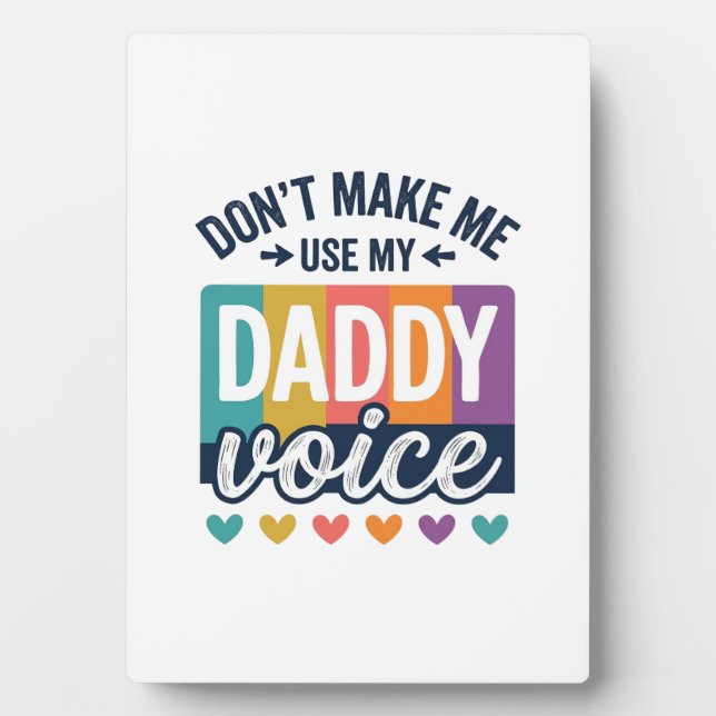 Daddy Voice Vintage Pride Shirt Design_1 Fotoplatte (Vorderseite)