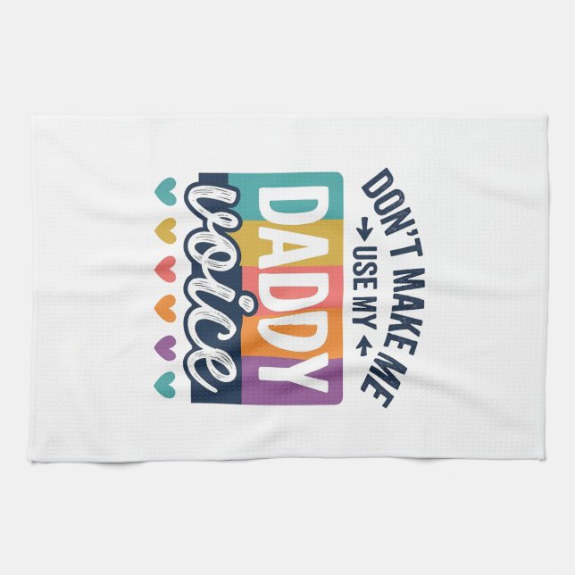 Daddy Voice Vintage Pride Shirt Design_1 Geschirrtuch (Horizontal)