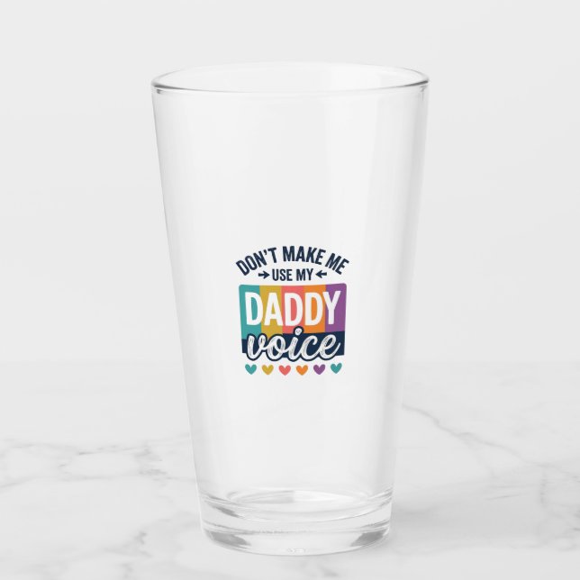 Daddy Voice Vintage Pride Shirt Design_1 Glas (Vorderseite)